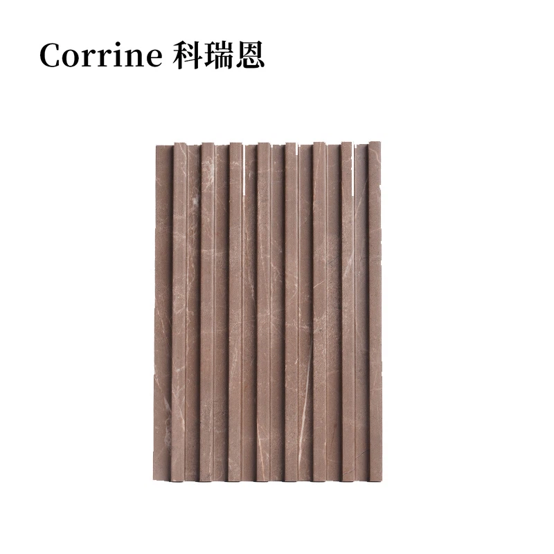 Panel ściany WPC łatwy zainstaluj wewnętrzne drewno flutowe